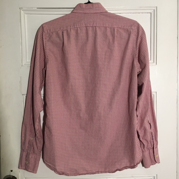 3/$20 🎁 FREE GIFT JCrew slim red purple check white button XS - Picture 4 of 8
